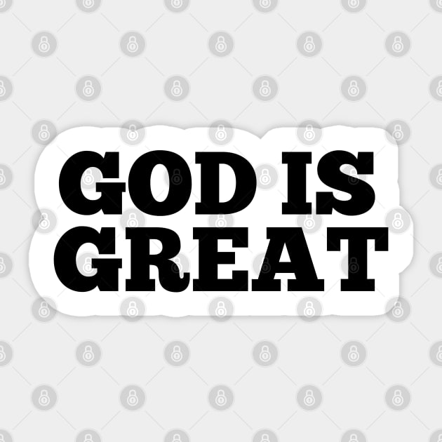 God is Great Sticker by FromBerlinGift